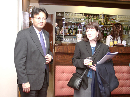 The Chairman with Penny Trigg from the British Council